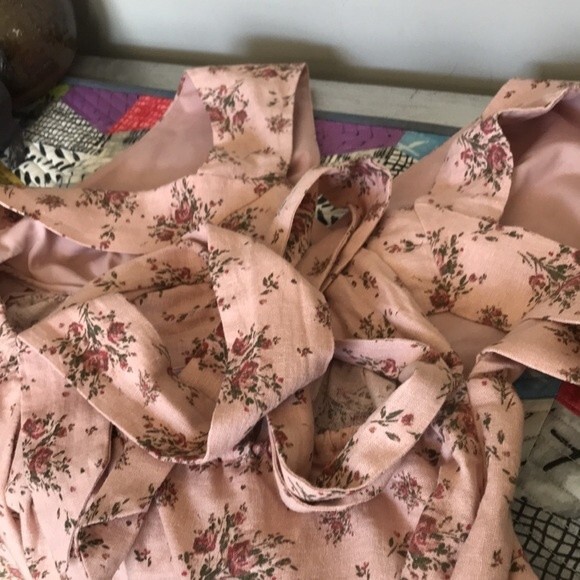 House Of Harlow 1960 Linen Blend Floral Halter Mini Dress sz Large NWT - Picture 13 of 15